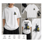 Buffalo Bills Sketch Unisex White Street Graphic T-Shirt (Front & Back Print Design)