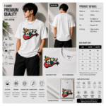 NIKE-style Graphic White T-Shirt